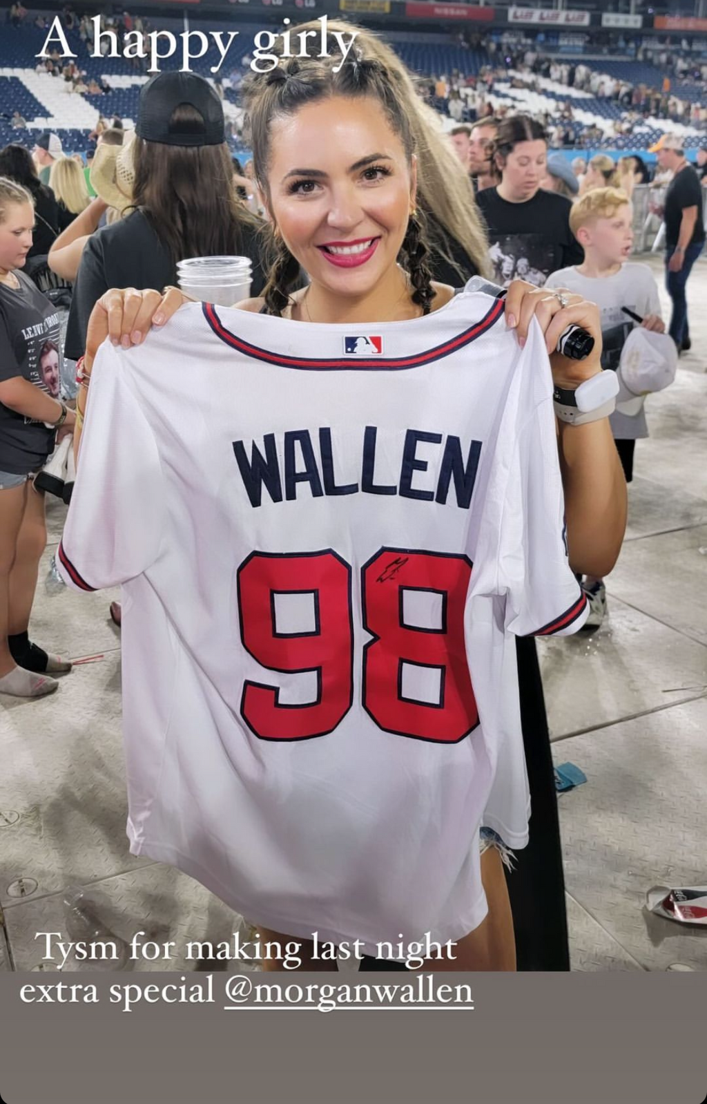 Morgan Wallen 98 Braves Inspired Baseball Jersey