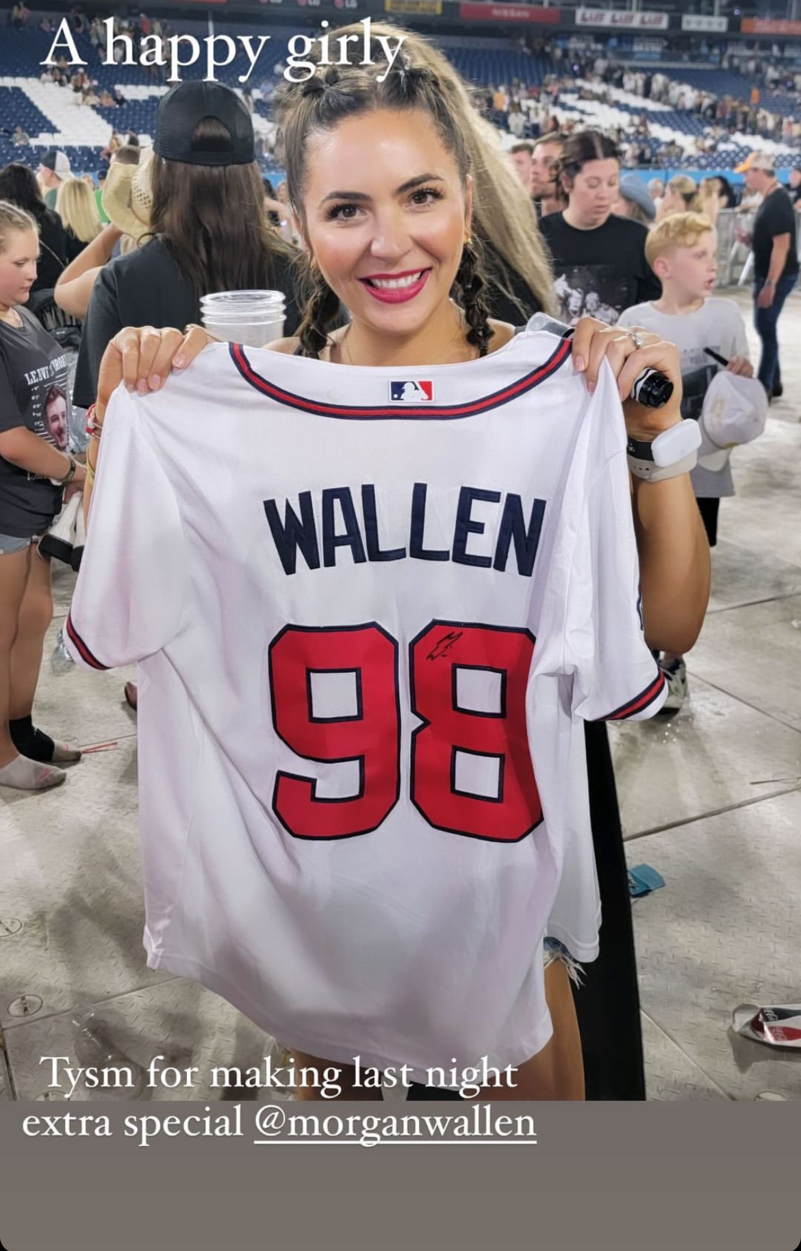 Morgan Wallen 98 Braves Inspired Baseball Jersey