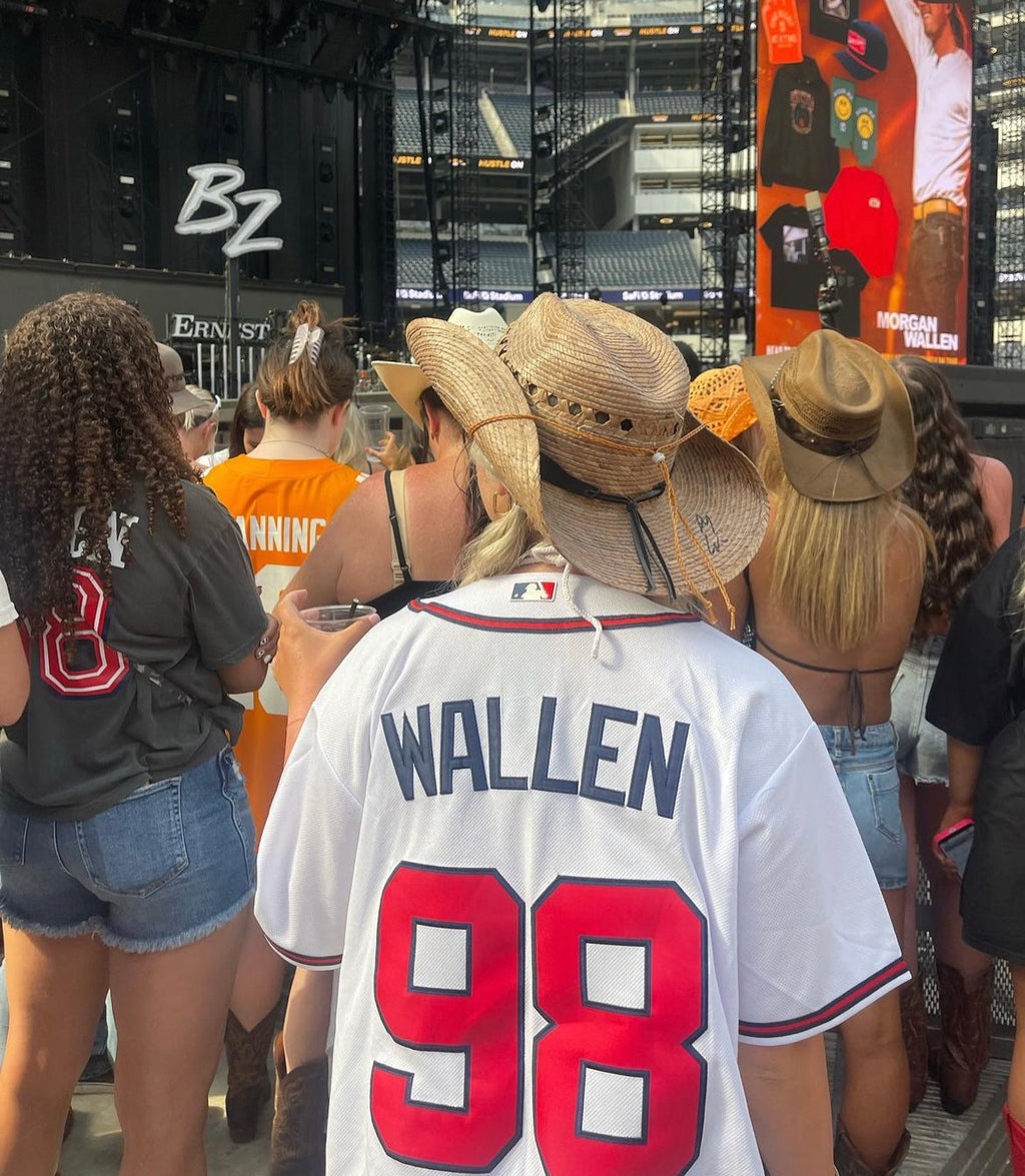Morgan Wallen 98 Braves Inspired Baseball Jersey