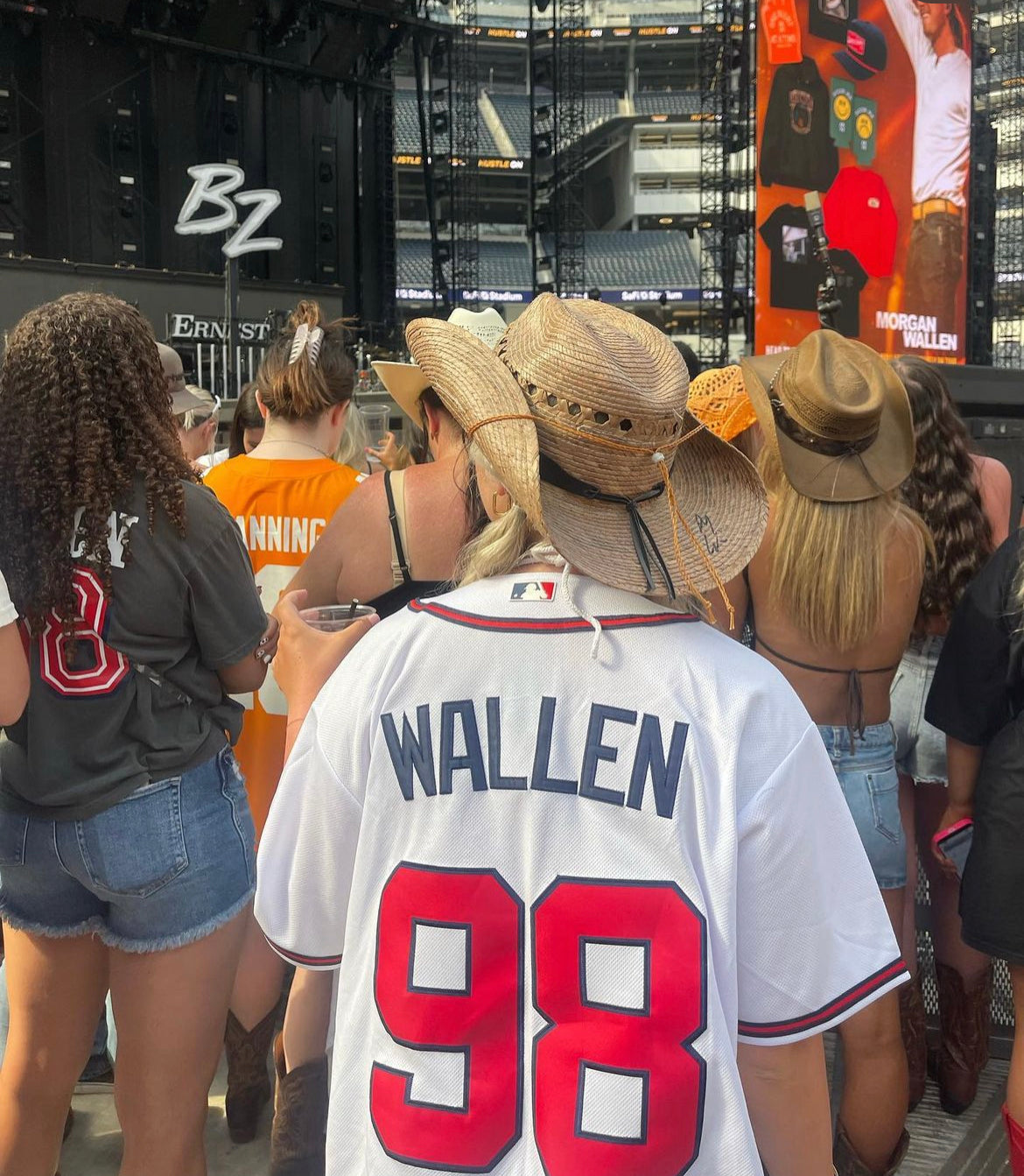 Morgan Wallen 98 Braves Inspired Baseball Jersey