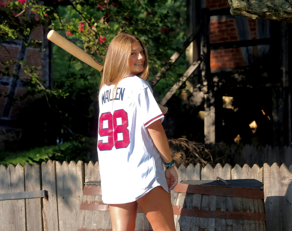 Morgan Wallen 98 Braves Inspired Baseball Jersey