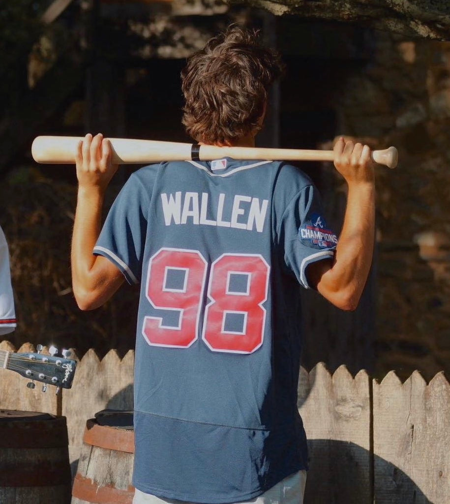 Morgan Wallen 98 Braves Inspired Baseball Jersey